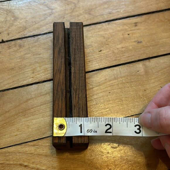 Thin Agate Slab Slice with Wooden Display Stand- Orange Collectible Mineral - Picture 5 of 5